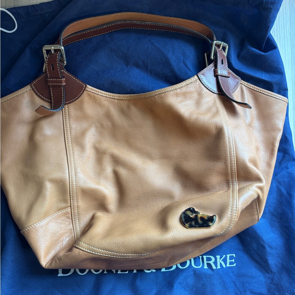 Dooney & Bourke Florentine Leather Hobo Bag in Natural • Vachetta Leather